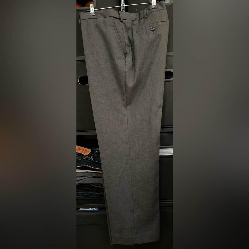 Stafford Travel Sharkskin Trousers Classic Fit 42x30
